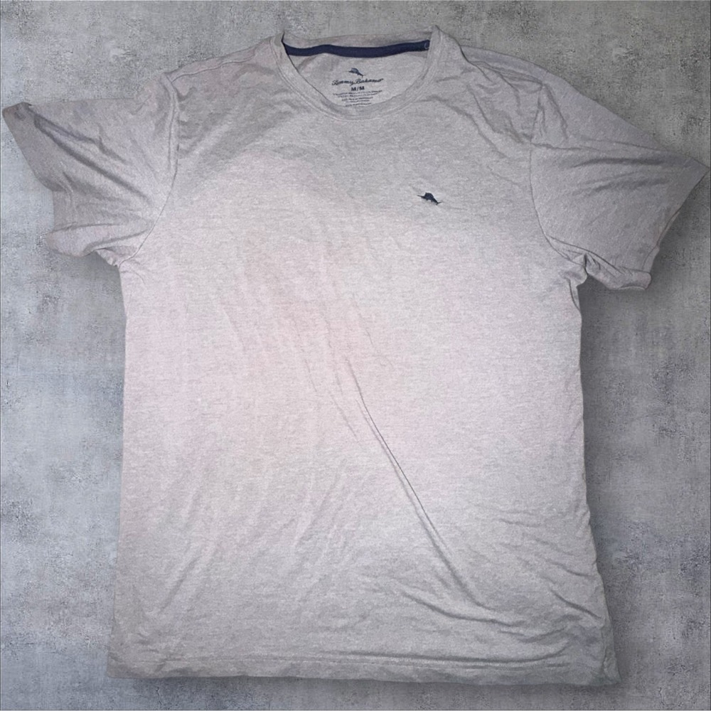 Tommy Bahama Mens Heather Grey Marlin Logo Crew Neck T-Shirt TB61925T Size M